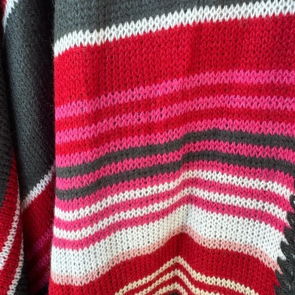 Haute Nomad Boutique NWT Western  Striped Kimono with Fringe - Picture 4 of 5